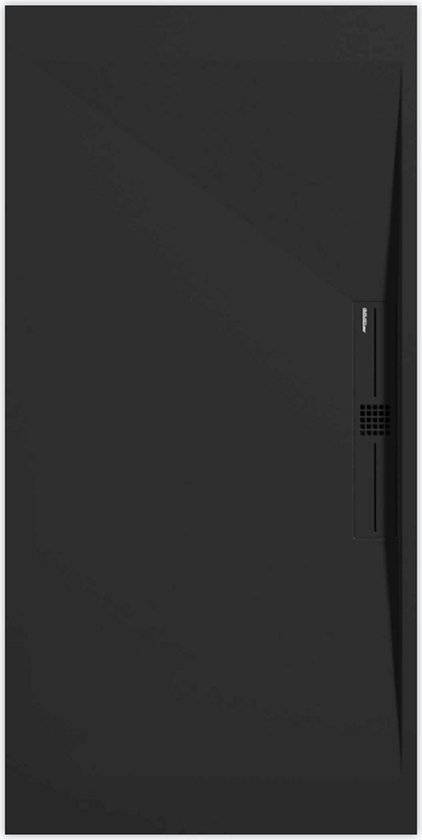 Receveur de douche Sanifun Stone Side Noir Lisse 1100 x 800 P