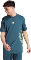 adidas Sportswear Future Icons 3-Stripes T-shirt - Heren - Turquoise- S