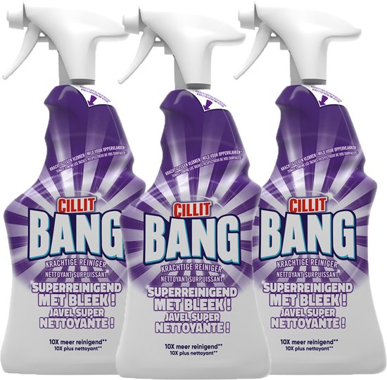 Cillit Bang - Allesreiniger - Spray - Superreinigend Met Bleek - 750ml x 3