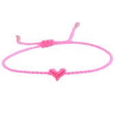 Bracelet coeur Love Ibiza rose