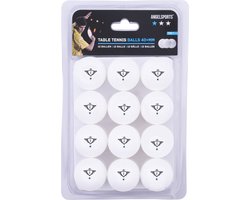 Tafeltennis Ballen 1 Ster – 12 Stuks Wit – Ø40 mm – Pingpong – Longfield