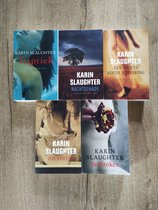 Karin Slaughter 5 Boeken 1 - Een Lichte Koude Huivering 2 - Zoenoffer 3 - Verbroken 4 - Triptiek 5 - Nachtschade 5 x Paperback