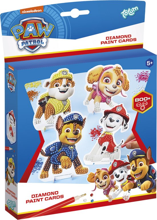 PAW Patrol Totum Diamond Painting kaarten kinderen