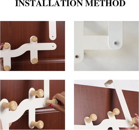 Über der Tür Doppel bügel haken Eisen haken Organizer Rack über der Tür für Hut