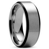 Lucleon - Aesop - Zilverkleurige titanium ring voor heren