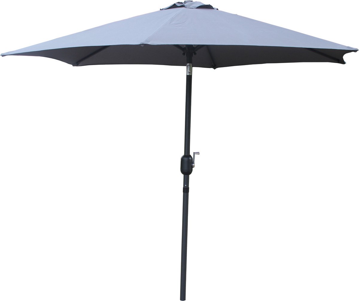 Concept-U - Rechts rechter parasol 2,5 x 2,5 m grijs COME