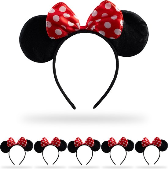Atosa Verkleed diadeem muis/muizen oren/oortjes - meisjes/dames - Carnaval | Fun en Feest