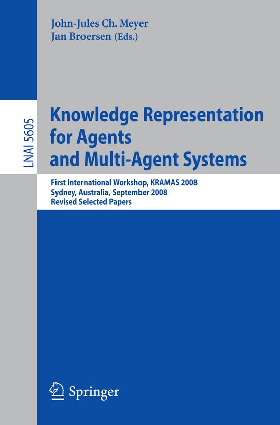 Knowledge Representation for Agents and Multi-Agent Systems - cover