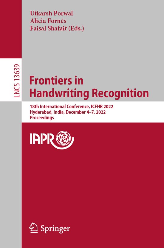 Lecture Notes in Computer Science13639- Frontiers in Handwri ... - cover