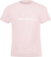 Be Friends T-Shirt - Be Friends - Kinderen - Roos - Maat 10 jaar