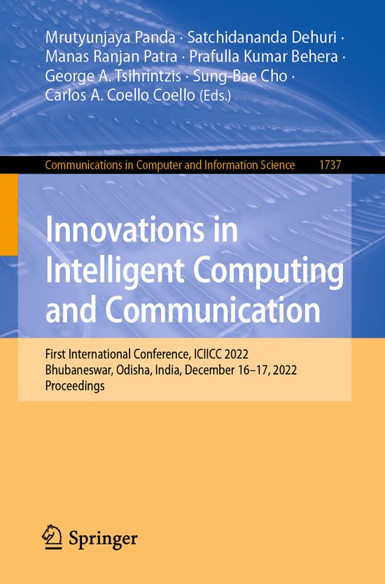 Communications in Computer and Information Science1737- Inno ... - cover