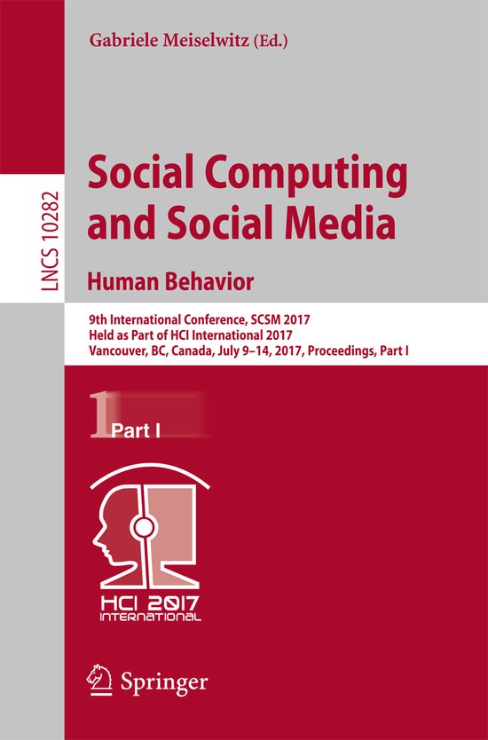 Social Computing and Social Media, Human Behavior - cover