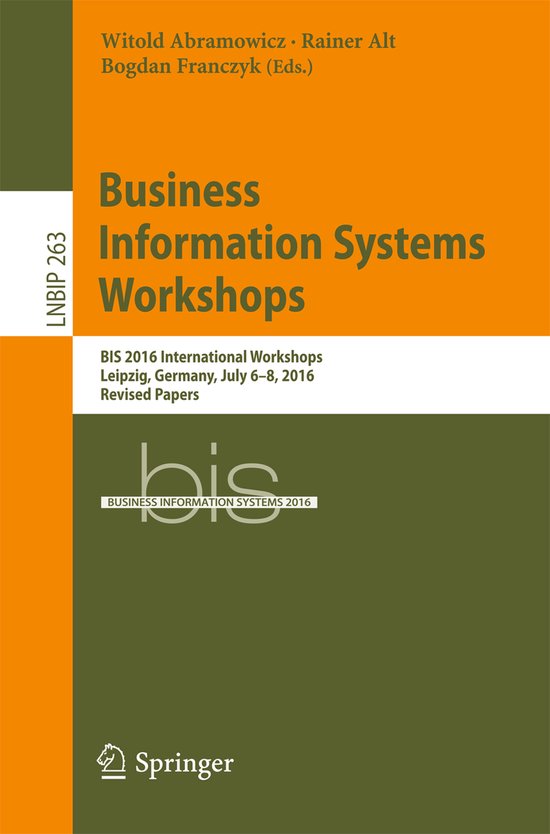 Business Information Systems Workshops - cover