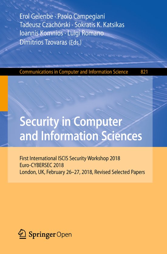 Communications in Computer and Information Science821- Secur ... - cover