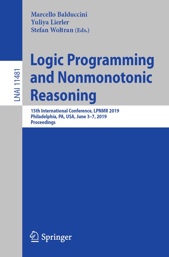 Lecture Notes in Computer Science11481- Logic Programming an ... - cover