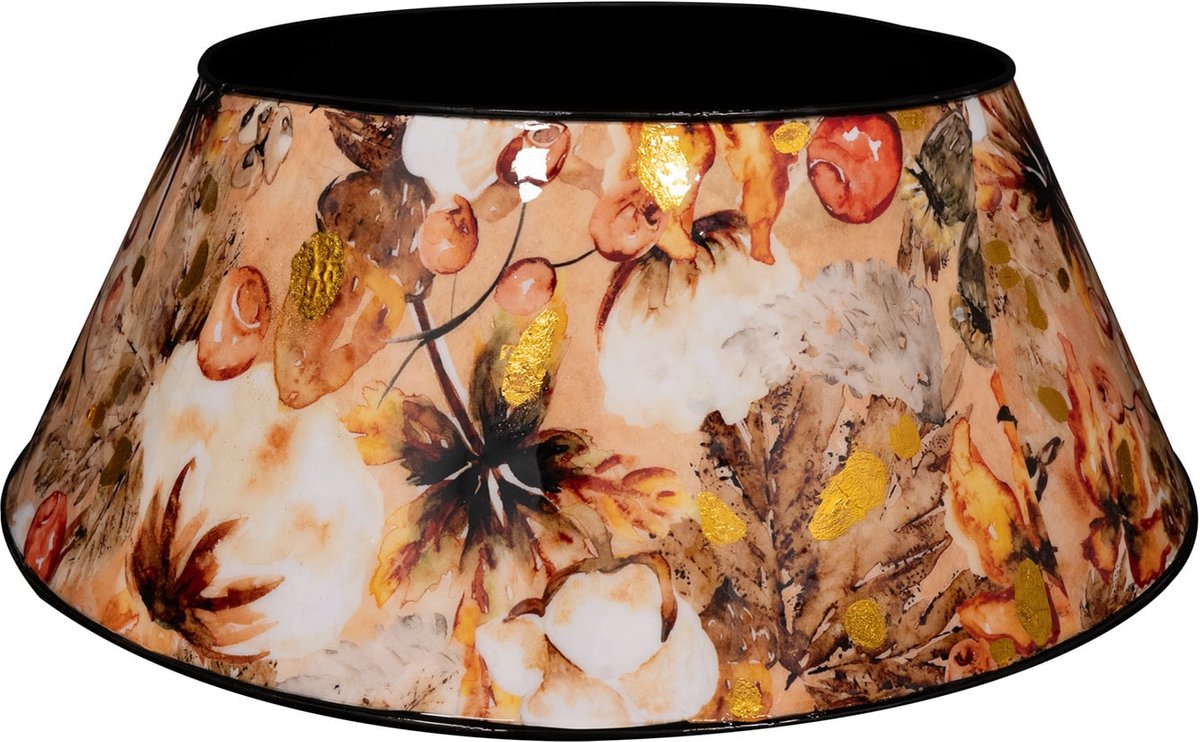 TS Collection - Kerstboomring Cotton cream - 67x26 - Metaal & Epoxy - Exclusieve woonitems voor binnen - Handgemaakt - Unieke print - Designed by Lammie