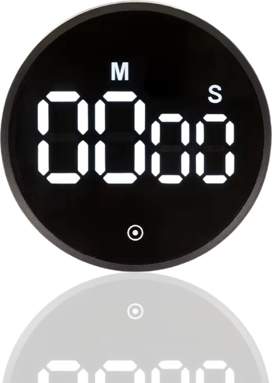 COCHO® Digitale Timer - Pomodoro Timer - Digitale Kookwekker - Magnetisch - LED Scherm - Draaiknop - Keukentimer - Cocho