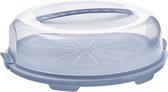 Rotho - Boîte à gâteaux - Boîte de rangement pour gâteaux - Boîte de rangement - Frais - Blauw - 35,5 cm x 34,5 cm x 11,6 cm