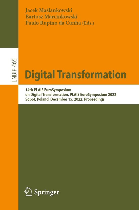 Lecture Notes in Business Information Processing 465 - Digit ... - cover
