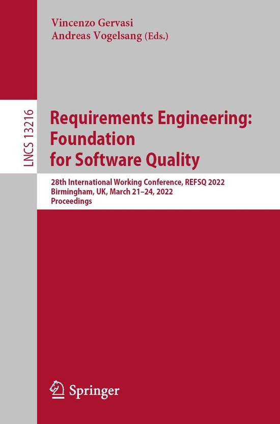 Springer Nature Proceedings Computer Science - Requirements  ... - cover