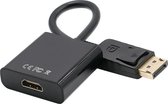 XIB Displayport naar HDMI / DP to HDMI adapter - Zwart
