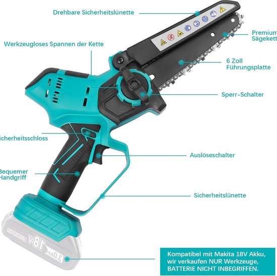Milwaukee M12 FHS Mini kettingzaag - Zonder Accu en Lader - De Boer