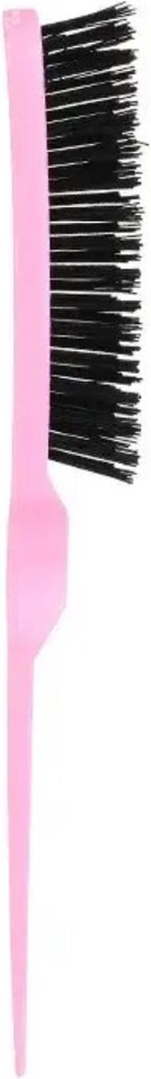 FA-VE Slick Back Hair Brush - Slickback Hairbrush - Haarborstel - Toupeerkam - Toupeerborstel - Hairbrush - Slick Back Brush - Slick Back Bun Brush - Pink