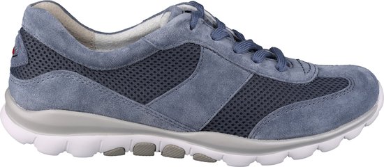 Gabor rollingsoft sensitive 46.966.26 - dames rollende wandelsneaker - blauw - maat 40 (EU) 6.5 (UK)