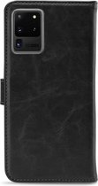 My Style Flex Wallet Telefoonhoesje geschikt voor Samsung Galaxy S20 Ultra Hoesje Bookcase Portemonnee - Zwart