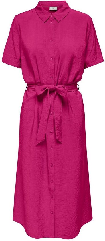 Jacqueline de Yong Robe Jdysoul Life S/s Chemise Robe Midi W 15317408 Fuchia Violet Taille Femme - XS