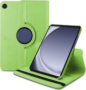 Book Cover Geschikt voor: Samsung Galaxy Tab A9 8.7 inch 2023 (Model: SM-X110 / SM-X115 / SM-X117) Draaibaar Hoesje - Multi stand Case - Groen