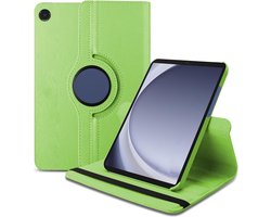 Book Cover Geschikt voor: Samsung Galaxy Tab A9 8.7 inch 2023 & Tab A11 (Model: SM-X110 / SM-X115 / SM-X117) Draaibaar Hoesje - Multi stand Case - Groen