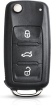 XEOD Autosleutelbehuizing - sleutelbehuizing auto - sleutel - Autosleutel / Geschikt voor: Golf 6 Polo 6R UP