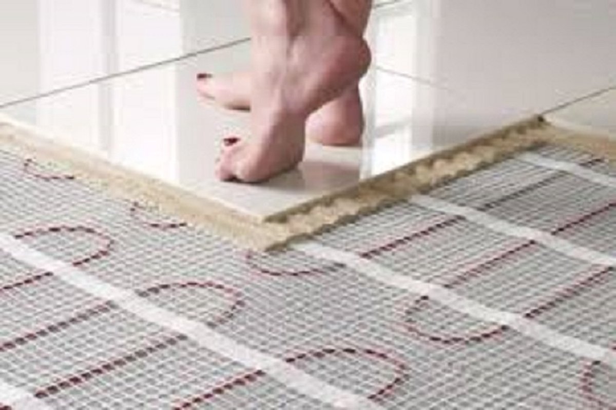 Elektrische badkamer vloerverwarming 320 watt, verwarmingsmat 50 x 400 cm