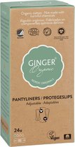 Ginger Organic Flexibel Inlegkruisjes - 24 stuks - Ademend - Huidvriendelijk - Biologisch afbreekbaar