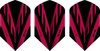 Afbeelding van het spelletje Xq Max Flights Pvc Slim-cuts 100 Micron Roze/zwart 3 Stuks