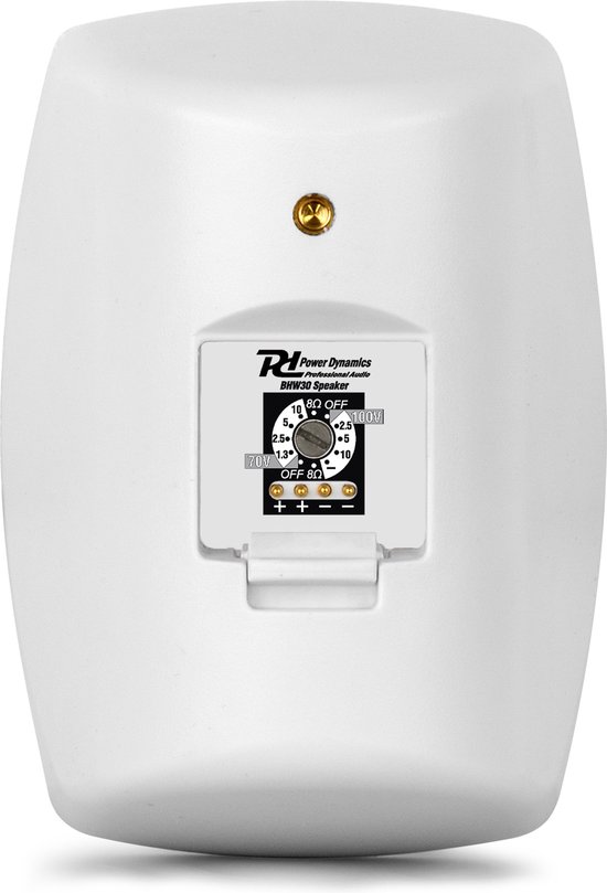 Power Dynamics BHW30WH waterbestendige speaker set - 100V - 40W - Wit van Power Dynamics — afbeelding 3