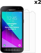 Geschikt voor Samsung Galaxy Xcover 4 / 4s Screenprotector 2x Pearlycase Beschermglas Tempered Gehard Glas 2.5D 9H (2 stuks)