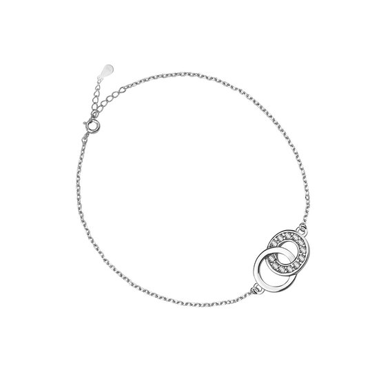 Zilver Armband met Zirkonia Dames - Dames Armband Zilver - Zilveren Armband - Zilver 925 - Amona Jewelry