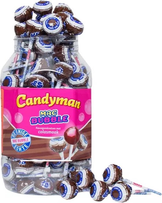 Candyman Mac Bubble Cola - 100 stuks