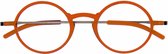 Read Eyewear CHAP33M Leesbril +2.50 - Clear orange - Rond montuur - Incl. aluminium hardcase
