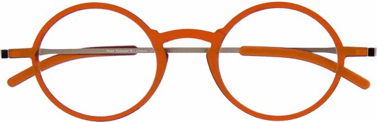 Read Eyewear CHAP33M Leesbril +2.50 - Clear orange - Rond montuur - Incl. aluminium hardcase
