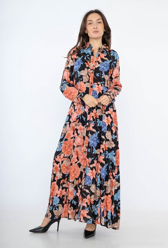 Rosa Fashion - Lange jurk met bloemenprint - Maat XL