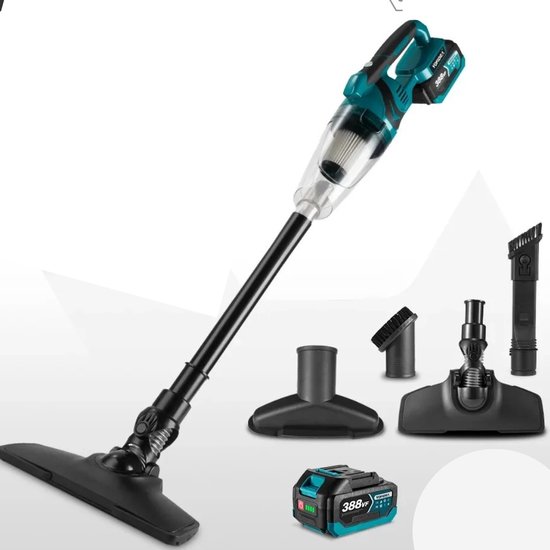 Makita DCL285FZ Accu Stofzuiger Blauw 18V Met Regelbare Zuigkracht Excl Accu S En Oplader