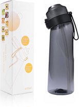 Air Drinkfles Geurwater | Zwart Black 650 ML | Up Bidon | Universele Geur Pods