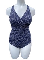 Miraclesuit - Oceanus - corrigerend badpak - blauw met stip - maat 46 valt als 44