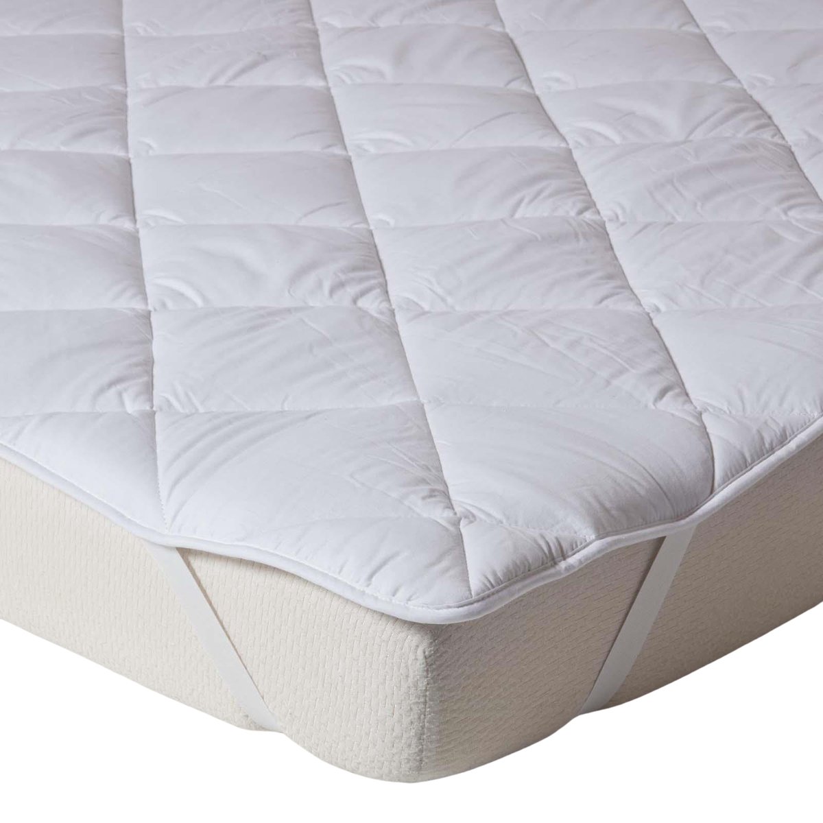 Homescapes Matras-topper – extra dik 500 gsm – katoen tijk – hoekelastiek – 135x190 cm