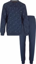 Paul Hopkins - Heren Pyjama -Polo sluiting - Jeans Blauw. - Maat XL