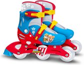 Nickelodeon Paw Patrol Two in One Skate - Ajustable - Taille 27-30 - Blauw/ Rouge - 2 ou 3 Roues - Talon-Frein