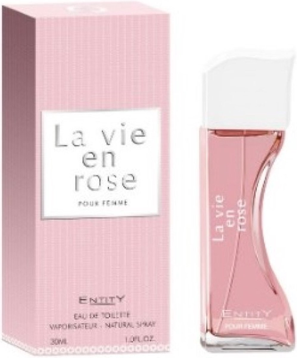 Goedkoopste Entity La Vie en Rose damesparfum eau de toilette 30 ml.